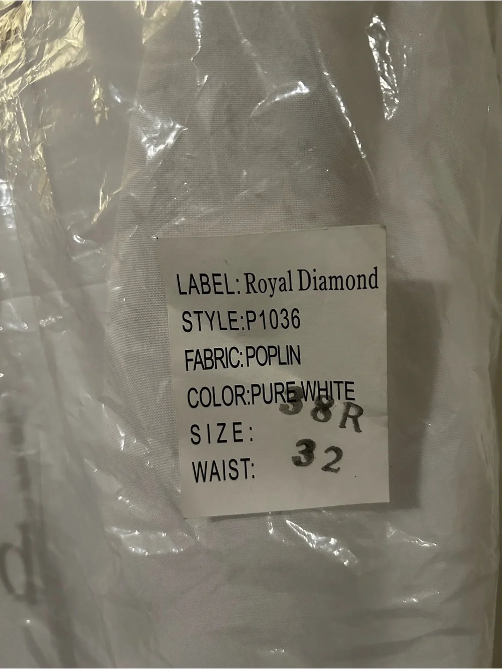 Apollo King White Poplin Classic Fit Suit
